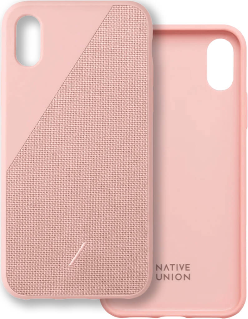 Чохол-накладка Native Union Clic Canvas Rose для iPhone XR